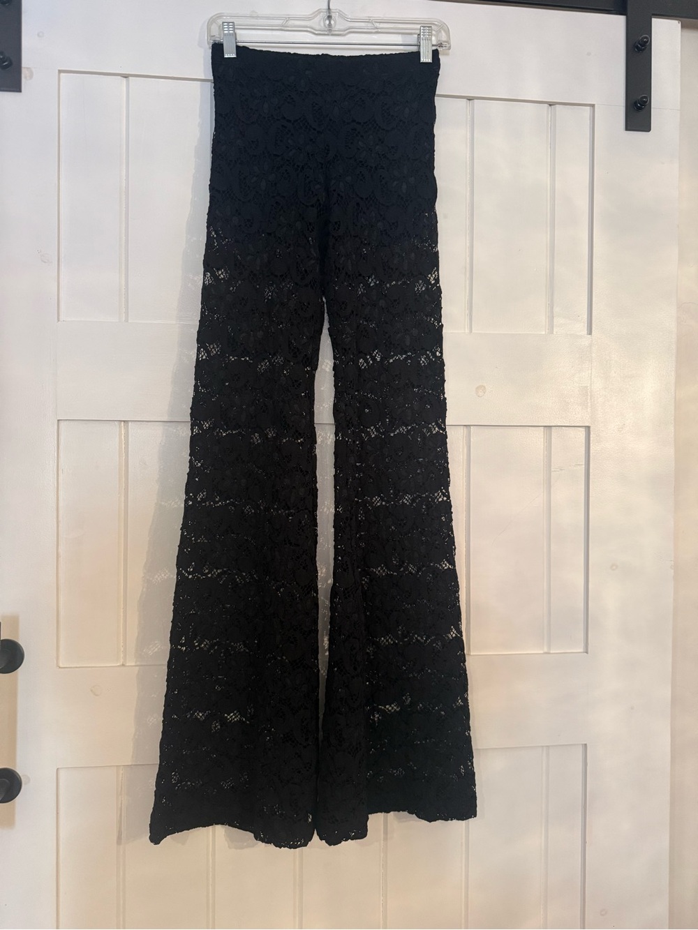 Nightcap Black Lace Flare Pants